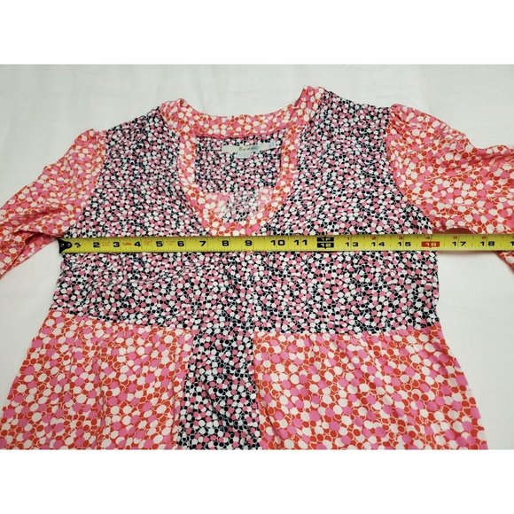 Boden Women's Boho Chic Pink Blue White Mollie Blouse Size US 4 EUC - Picture 6 of 9